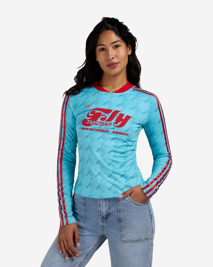 Shop adidas Graphic Football AOP Bodycon Long Sleeve Jersey JW0271