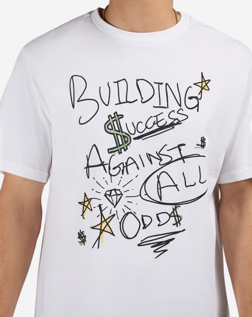 Shop Mister Tee Build Success AOO Tee MTUS485-US-00220 white