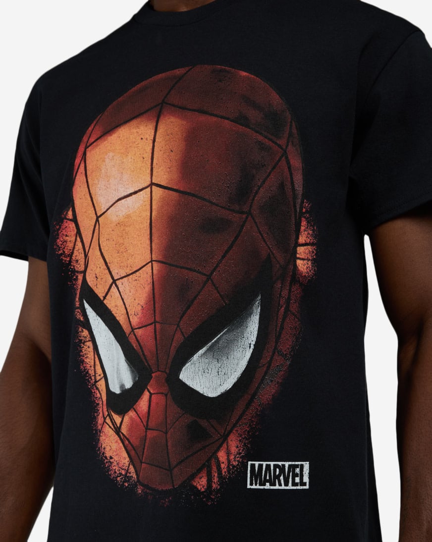 Shop Graphic Tees Freeze Spiderman Mask Tee 7PSN078 black | SNIPES USA
