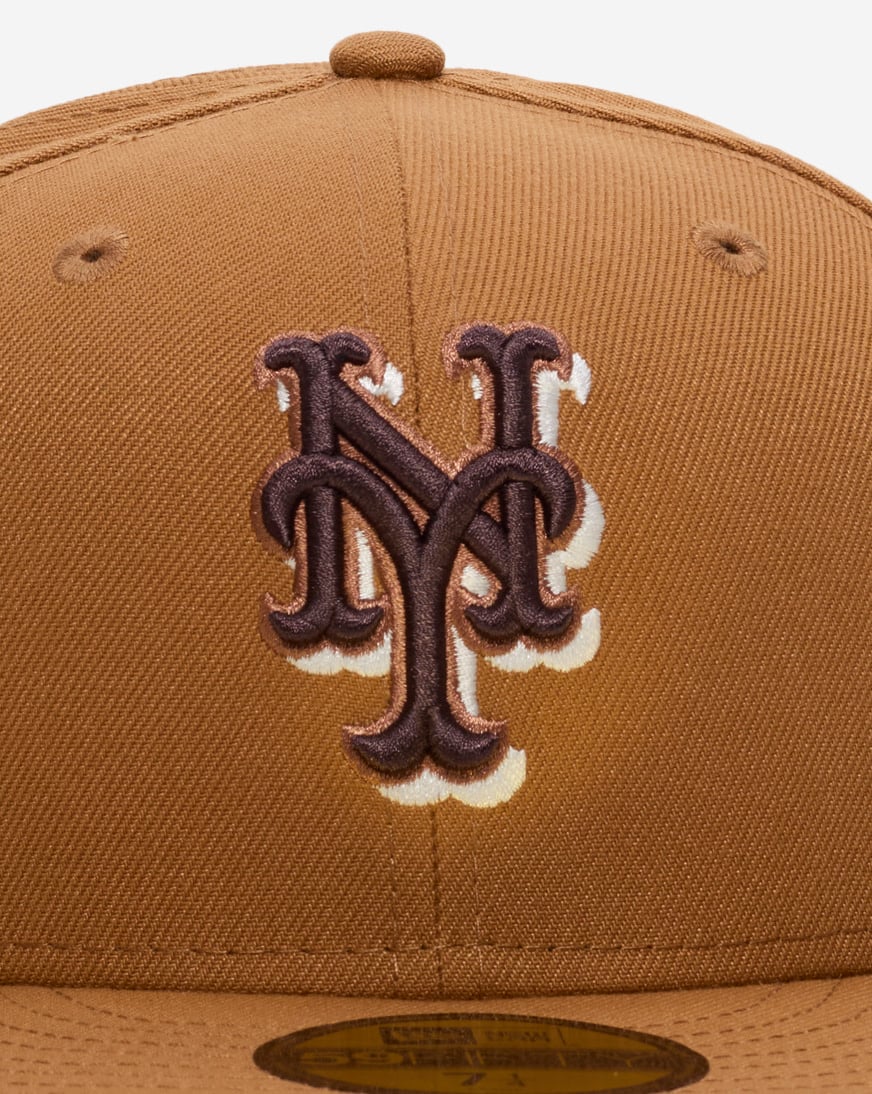 Shop New Era 59Fifty New York Mets Light Bronze Fitted Hat