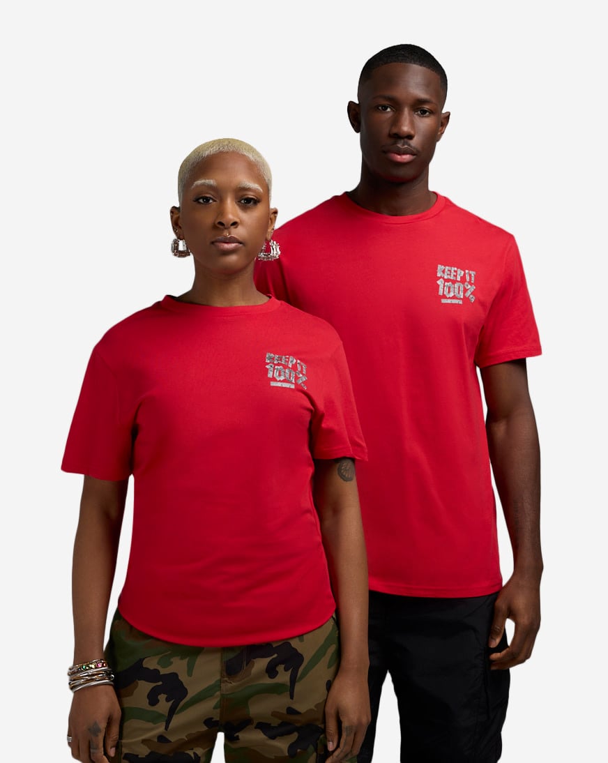 Shop Urban Classics Keep It 100 Tee MTUS361-US-00491 red | SNIPES USA