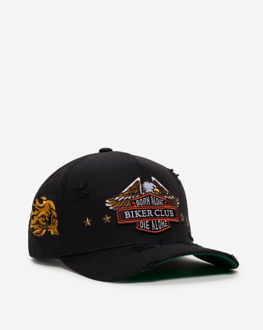 その他 S TRIX CLUB FADED CAP Black FINAL RIDE BLACK TWILL DISTRESSED TRUCKER