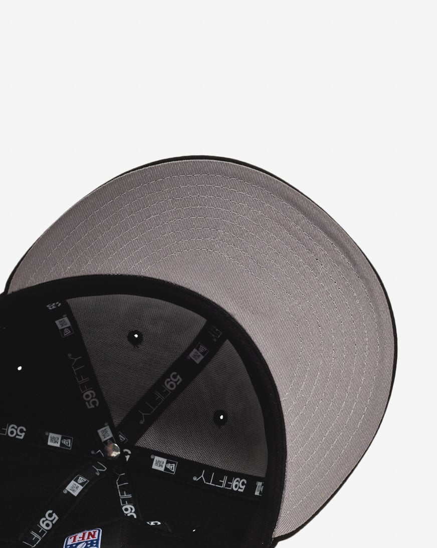 Shop New Era 59Fifty Las Vegas Raiders Oversized Script Fitted Hat