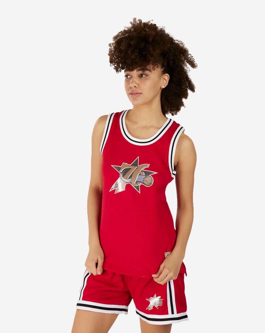 Shop Mitchell Ness Philadelphia 76ers NBA Glitter Swingman