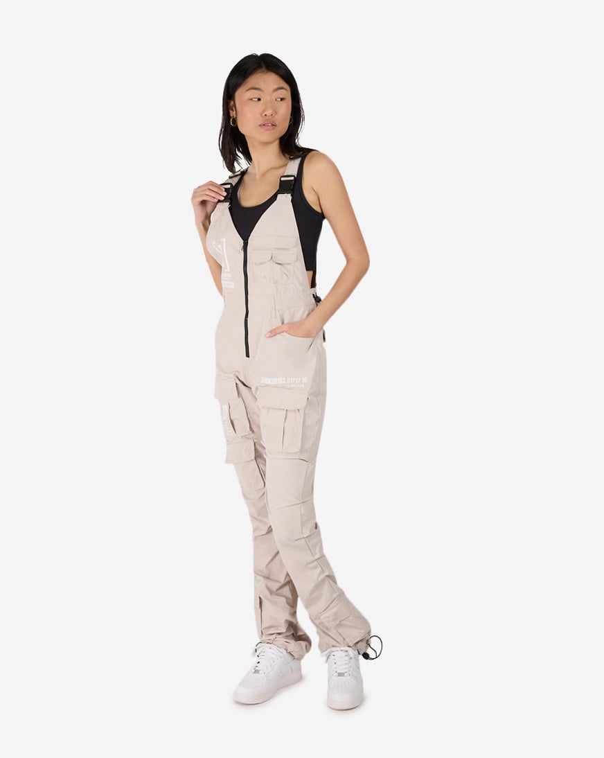 Stacked Utility Denim Overalls - Gail Black - SMOKERISENY