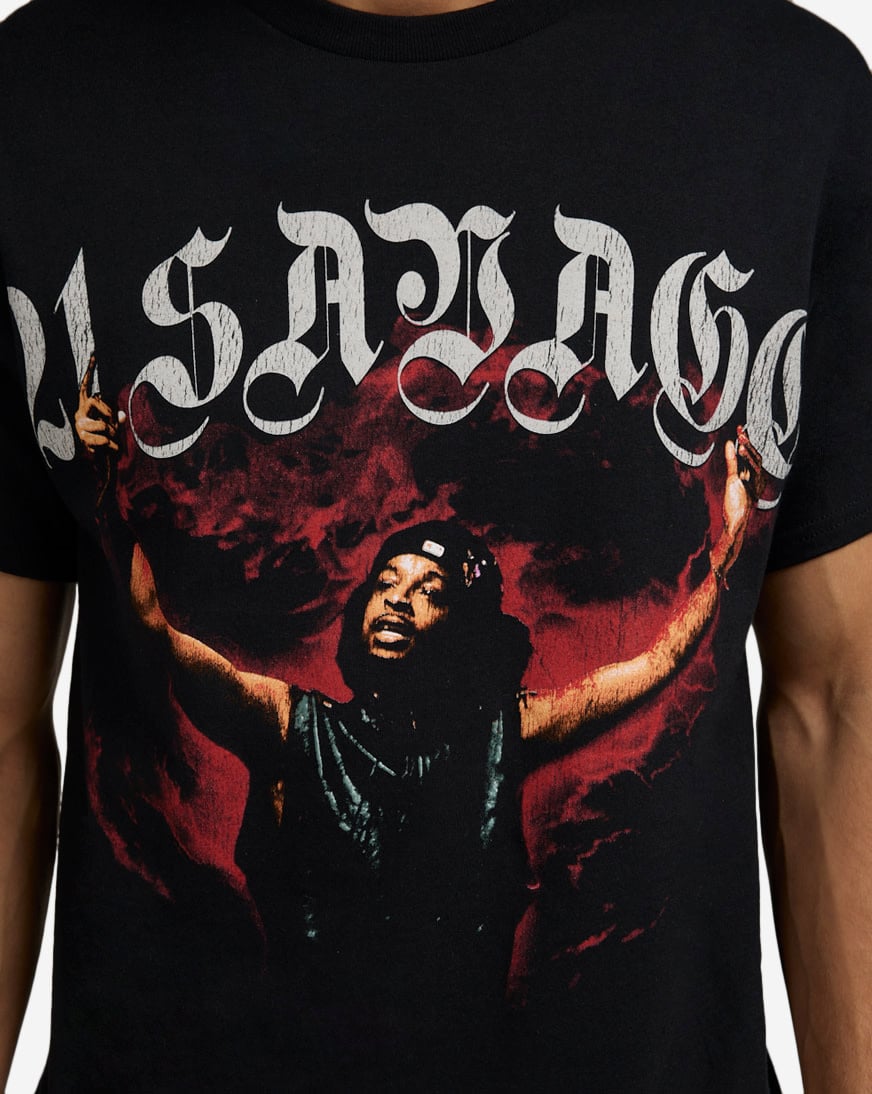 Shop Graphic Tees 21 Flame Tee 37861025 black | SNIPES USA