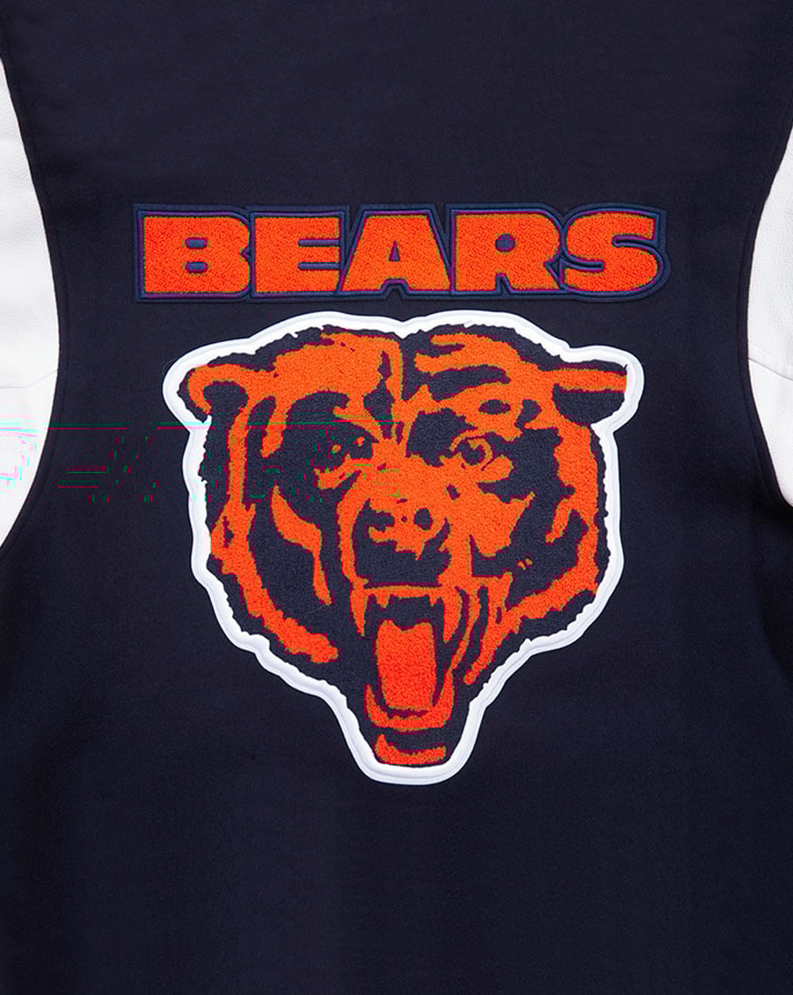 Shop PRO STANDARD Chicago Bears Mash Up Rib Wool Varsity