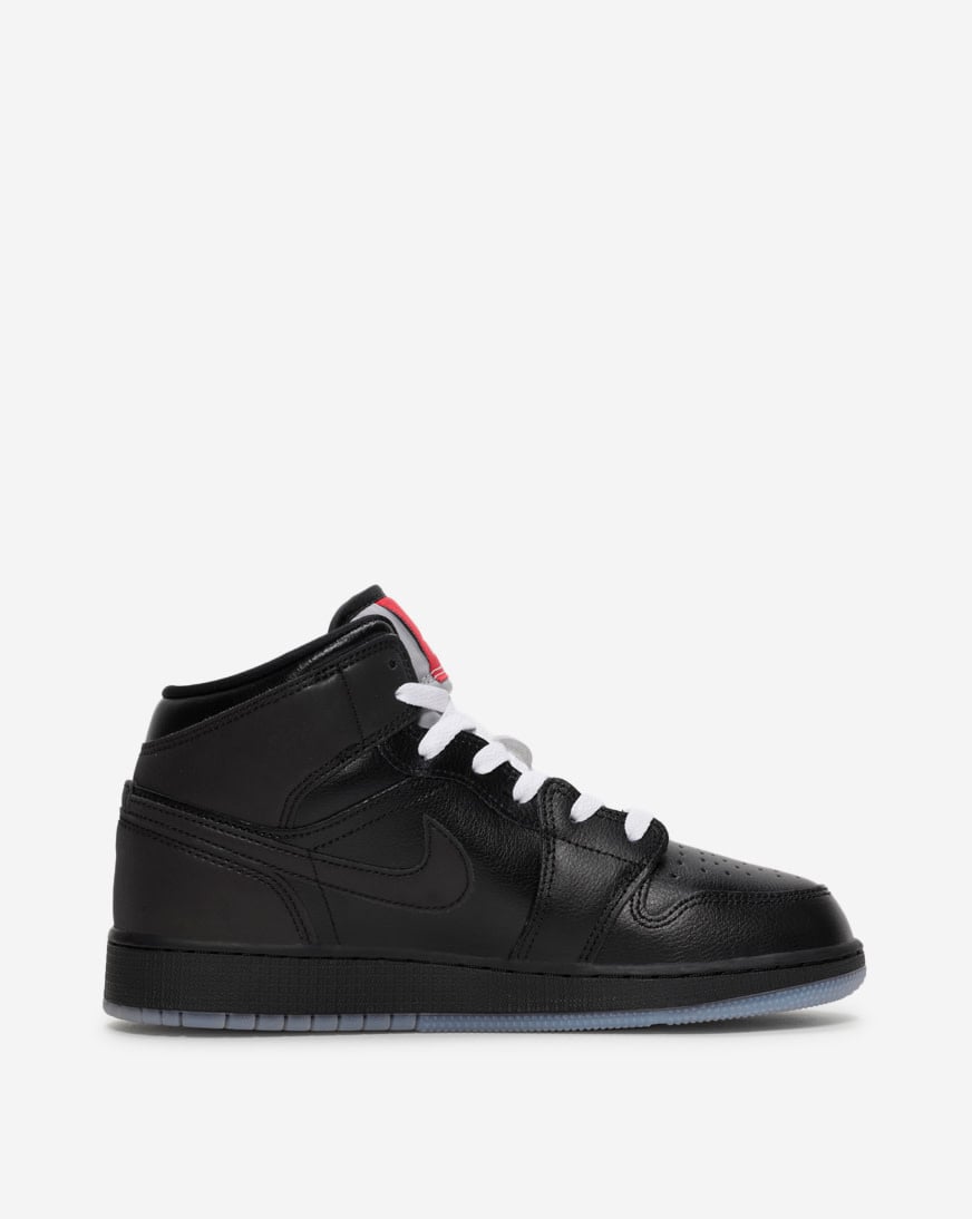 Shop Jordan Big Kids' Air Jordan 1 Mid SE HV5180-010 black