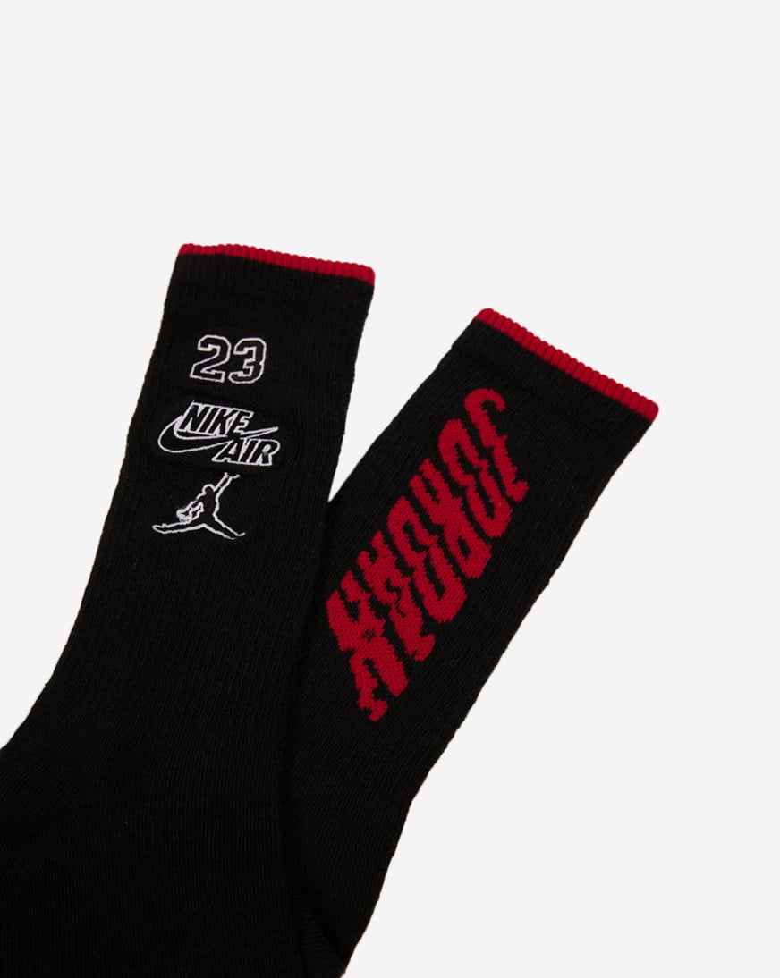 白黒セットSupreme/Jordan Crew Socks (2 Pack) Supreme Jordan Crew Socks (2 Pack) Black/White - FW24 - US