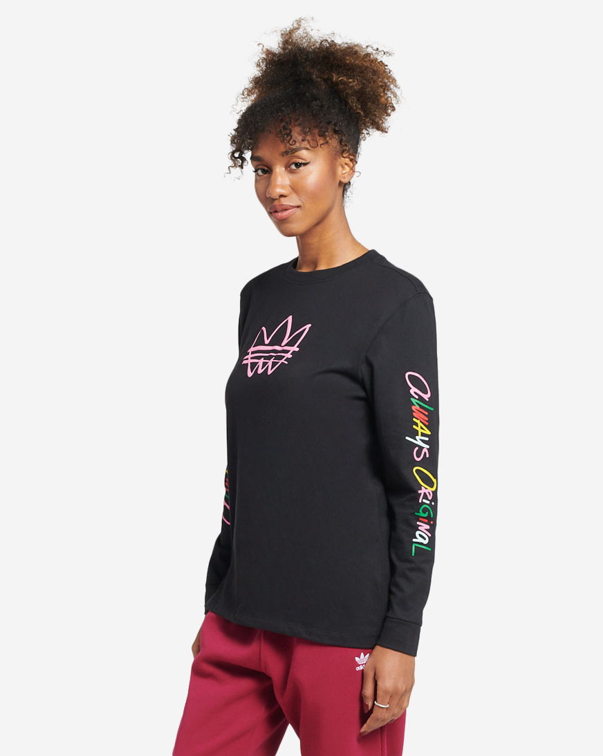 women's adidas trefoil long sleeve