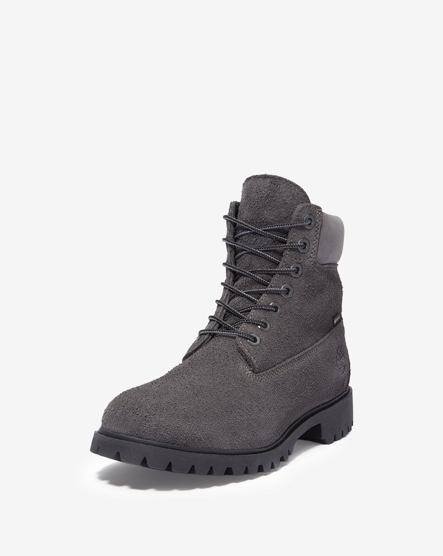Shop Timberland 6 Inch Hairy Suede Premium Boot TB0A6F8FEEP1 grey