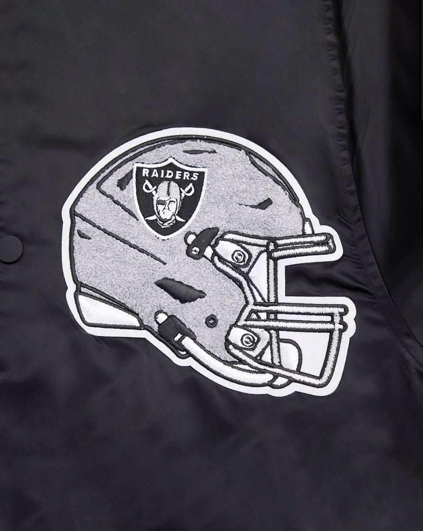 Shop PRO STANDARD Las Vegas Raiders Mash Up Rib Satin Jacket