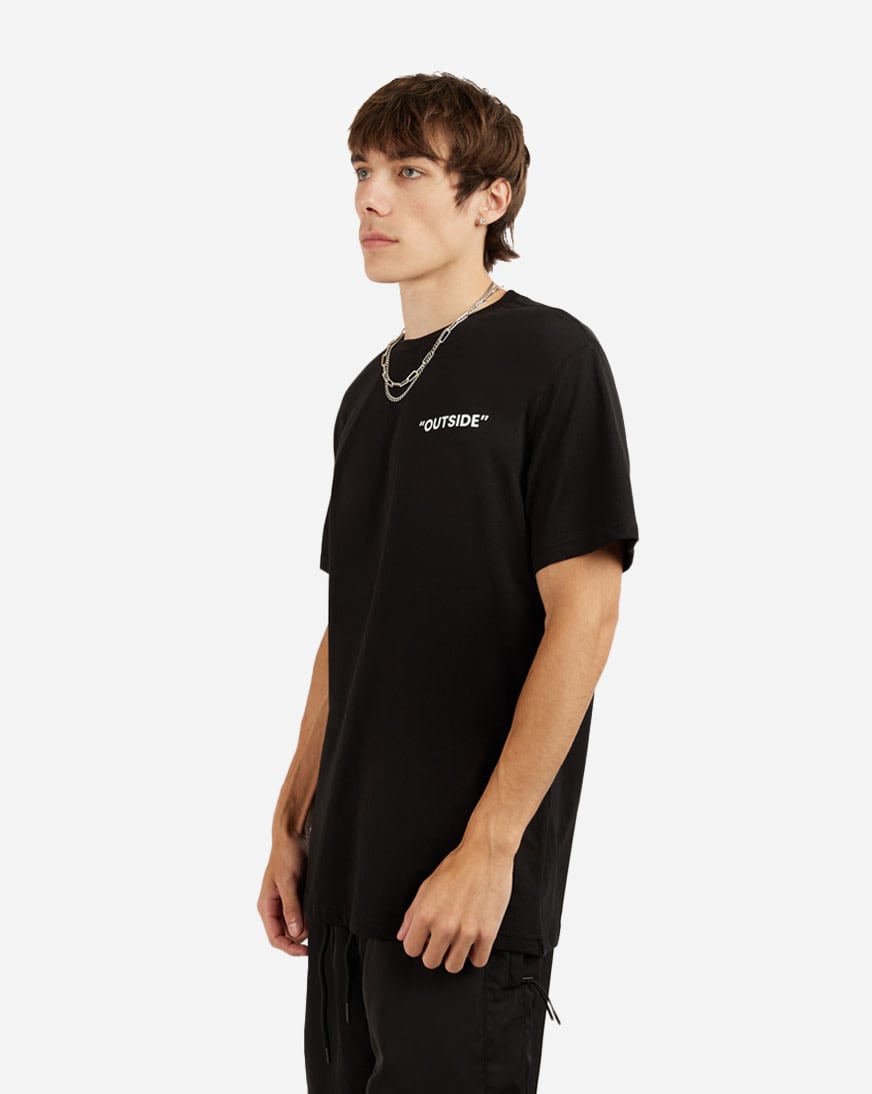 Shop Graphic Tees Outside Tee MTUS012 black | SNIPES USA