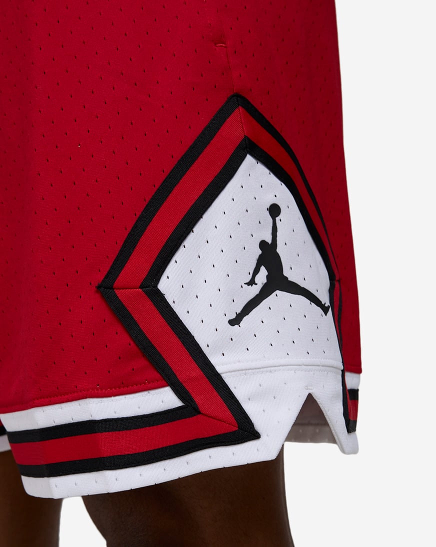 black red and white jordan shorts