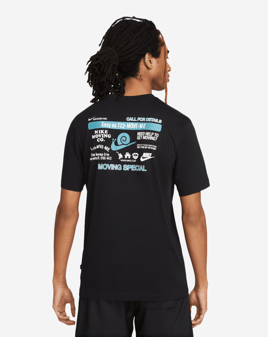 Shop Nike NSW Moving Company Tee DZ2845-010 black | SNIPES USA