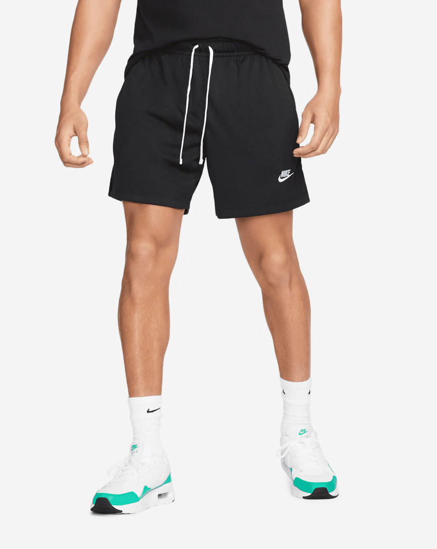 Shop Nike NSW Club Mesh Flow Shorts DX0735-010 black | SNIPES USA