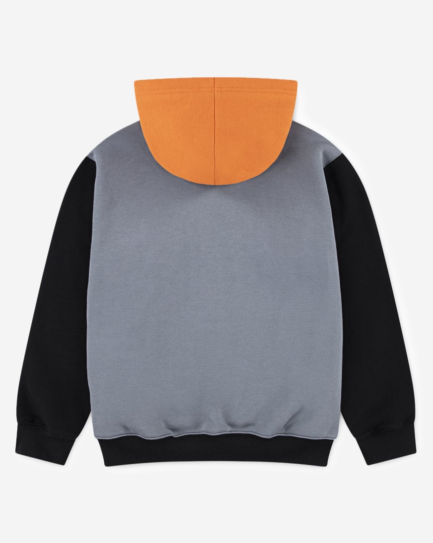 Shop Jordan Big Kids' Colorblock Full Zip Hoodie 95F115-J8F grey