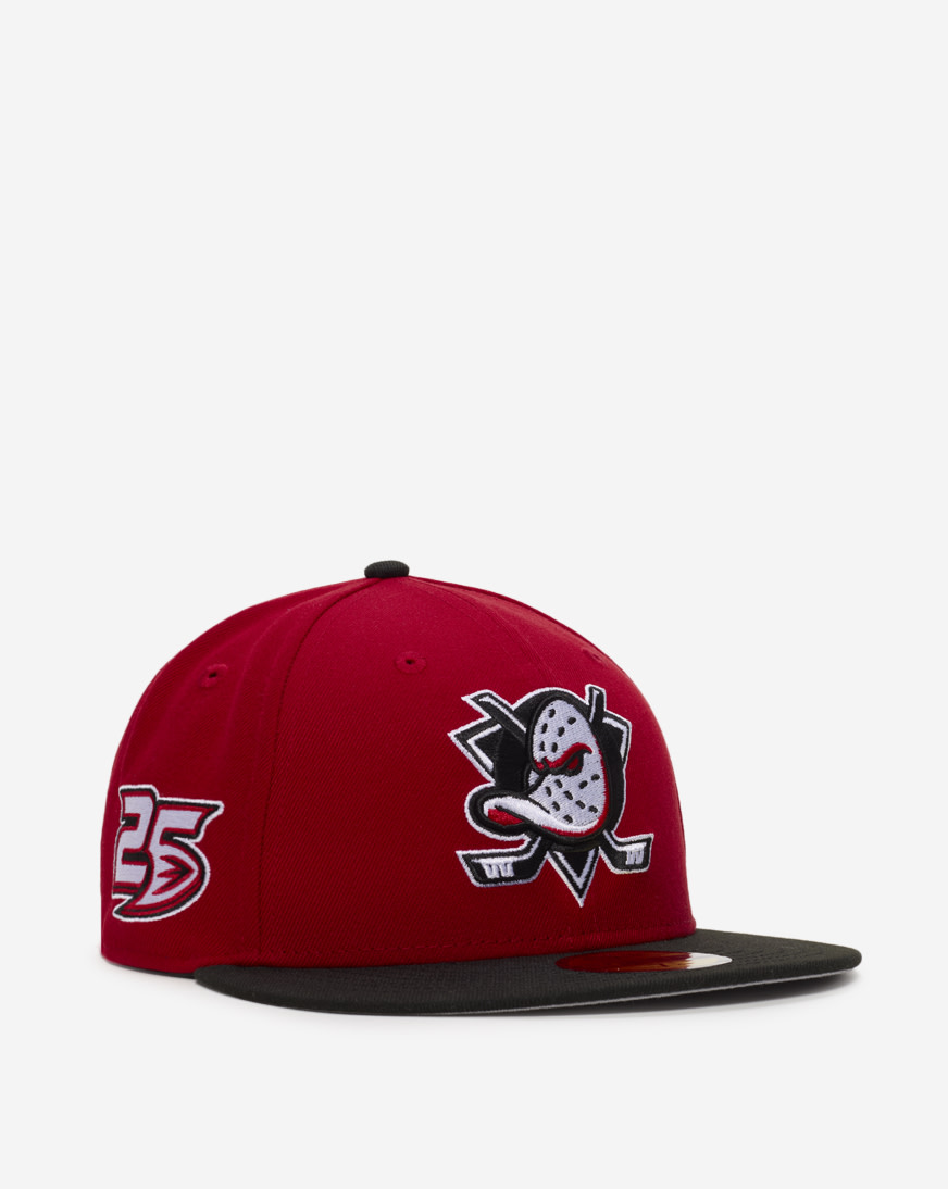 59Fifty Anaheim Ducks Fire Red Fitted Hat