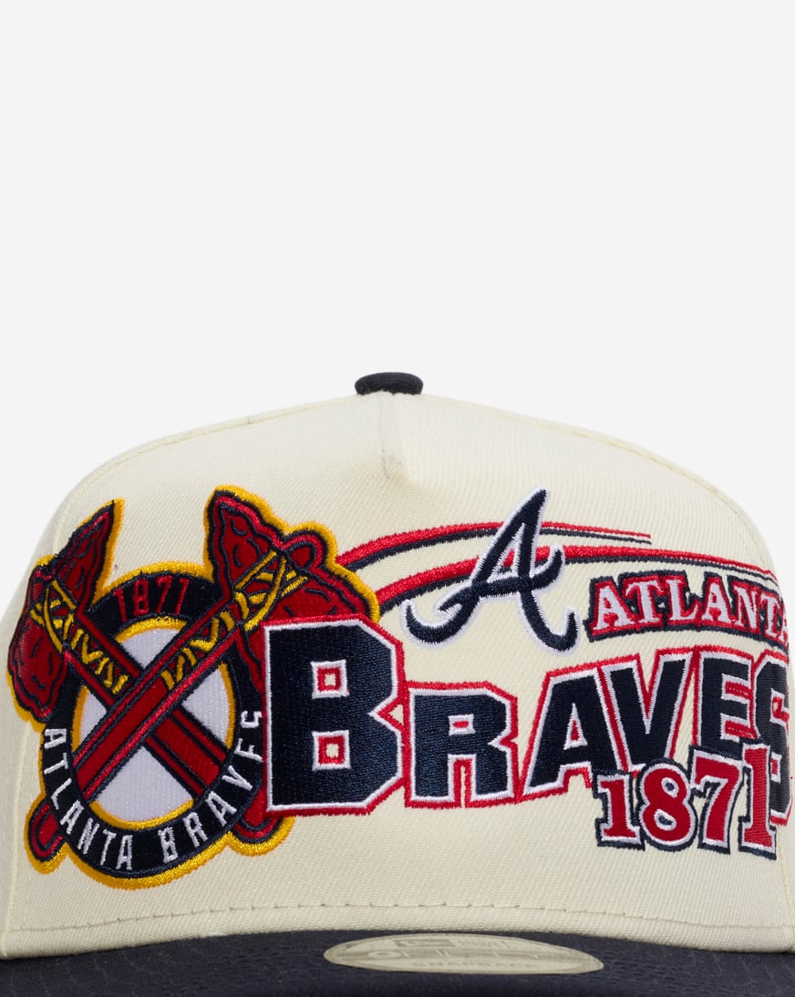 Shop New Era 9Fifty Atlanta Braves Classic A-Frame Snapback Hat