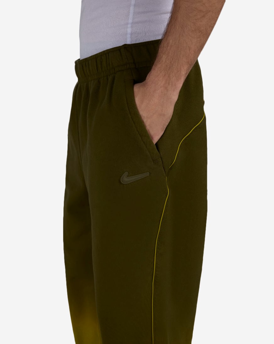 Shop Nike NOCTA Fleece CS Open-Hem Sweatpants HJ6336-390 green