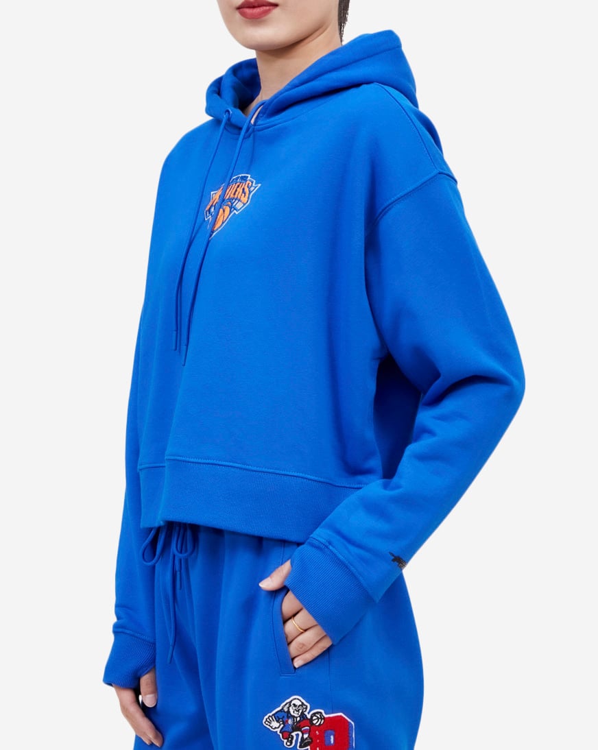 Shop PRO STANDARD New York Knicks Classic Cropped Pullover Hoodie