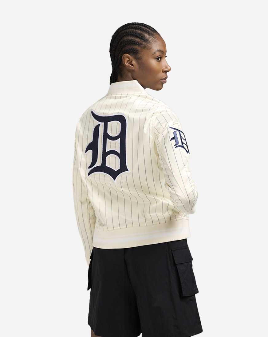 Shop PRO STANDARD Detroit Tigers Pinstripe Retro Satin Jacket