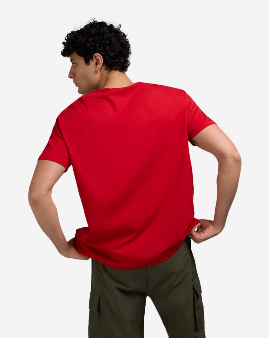 Shop Polo Ralph Lauren Holiday Bear Graphic Tee 710854497040-RED