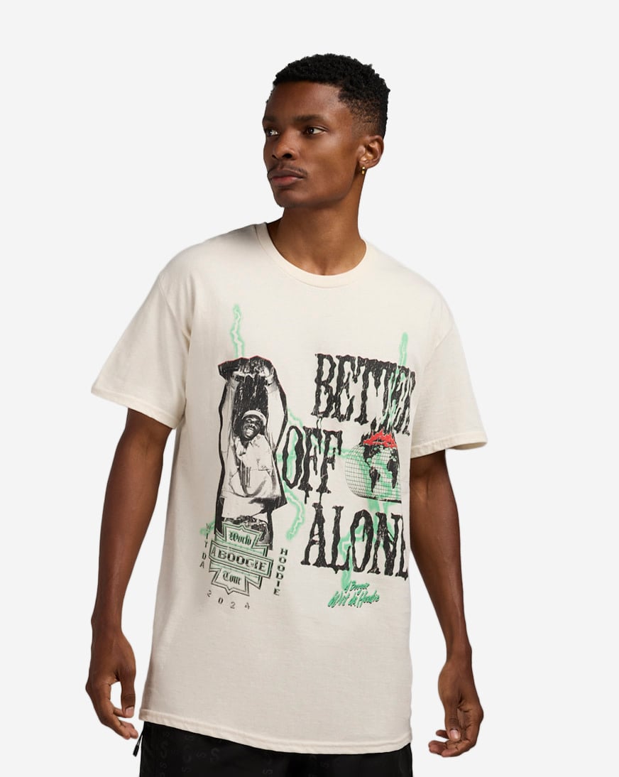 Shop Graphic Tees Better Off Alone Tee BWH148208 white | SNIPES USA