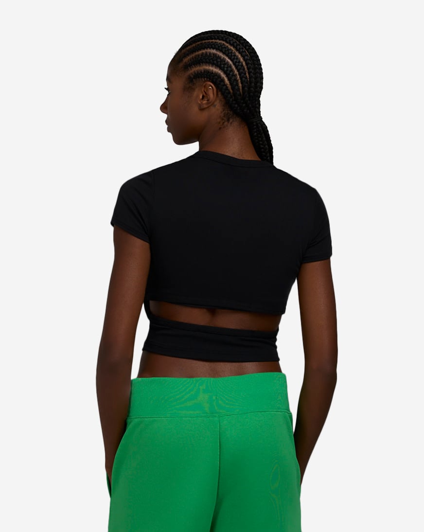 Shop Nike NSW Chill Knit Cutout T-Shirt HJ0719-010 black | SNIPES USA