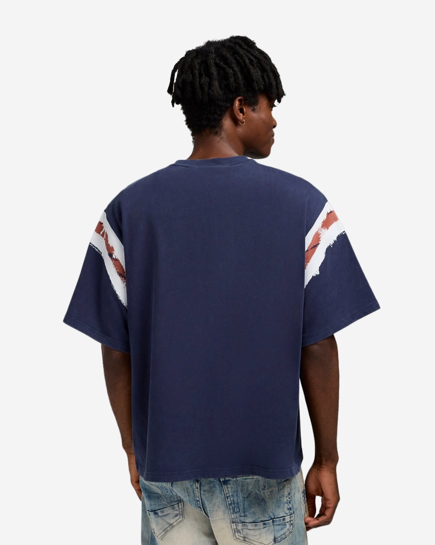 Shop Smoke Rise Victory Flocking Crop Tee KT25578SN-PEA blue