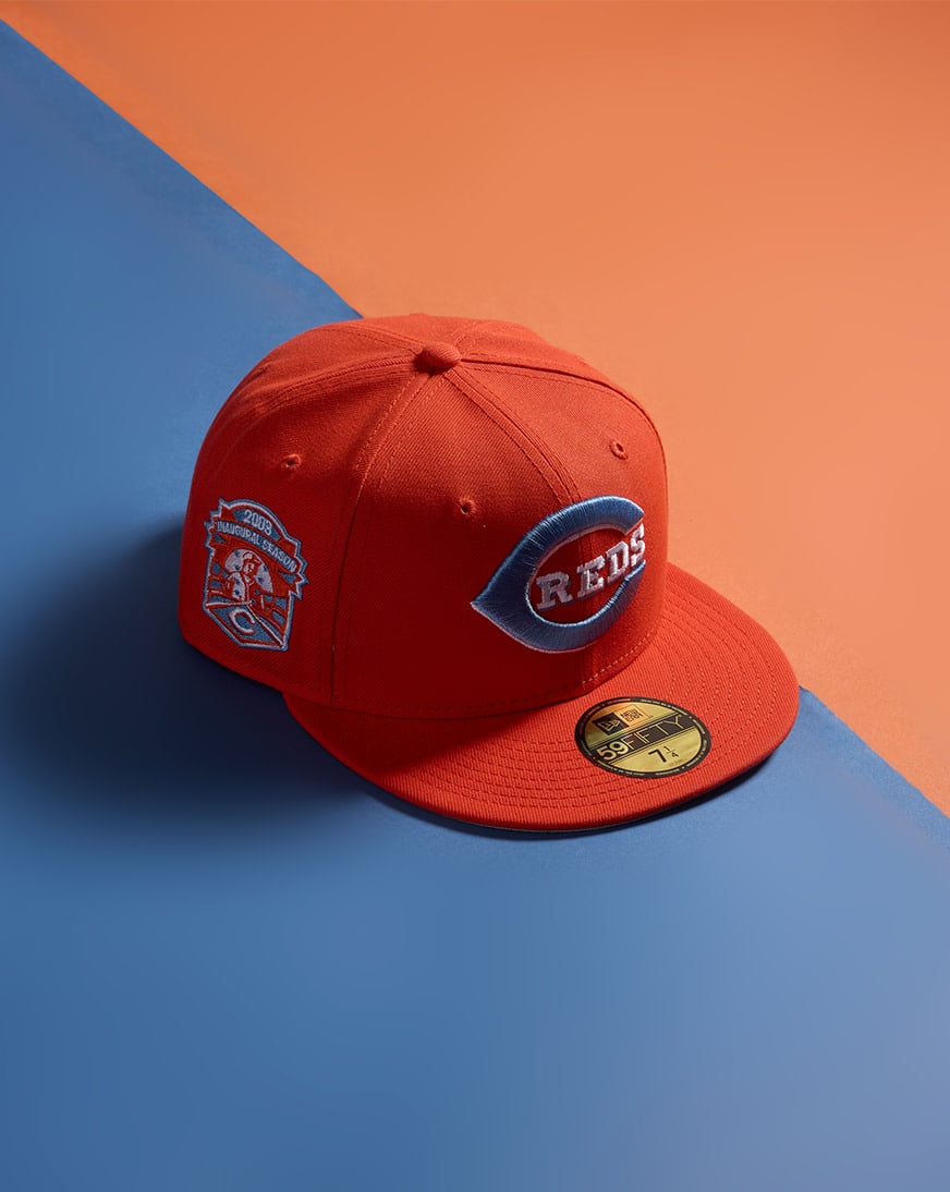 Shop New Era 59Fifty Cincinnati Red Fitted Hat 71011939 orange