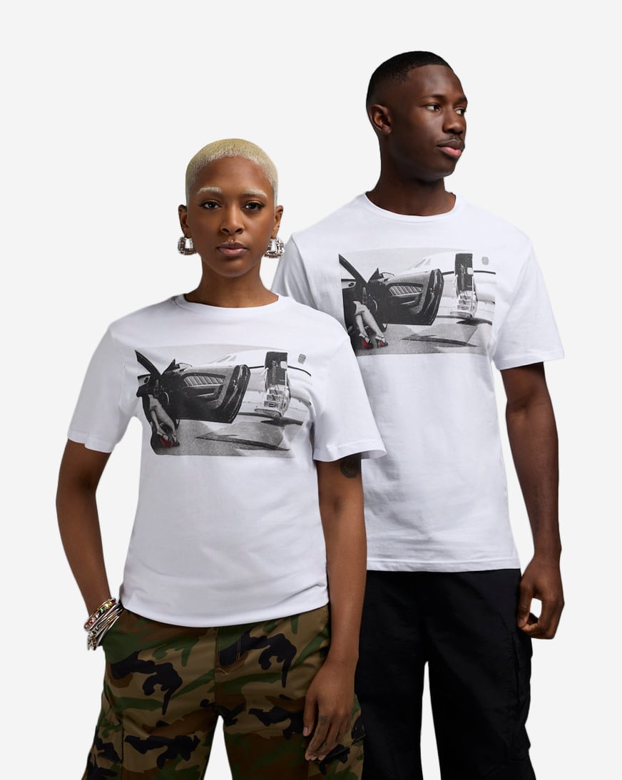Shop Urban Classics Private Jet Legs Tee MTUS362-US-00220 white