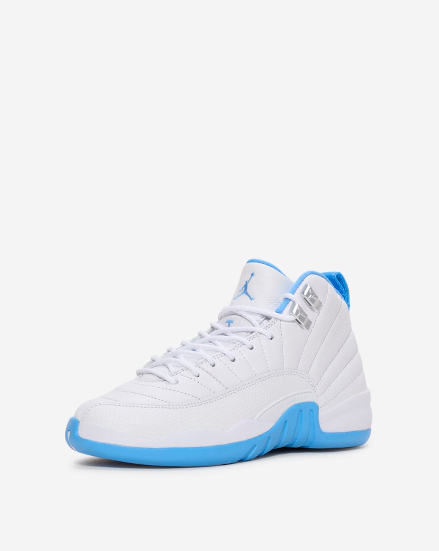 Shop Jordan Big Kids' Air Jordan 12 Retro 153265-112 white
