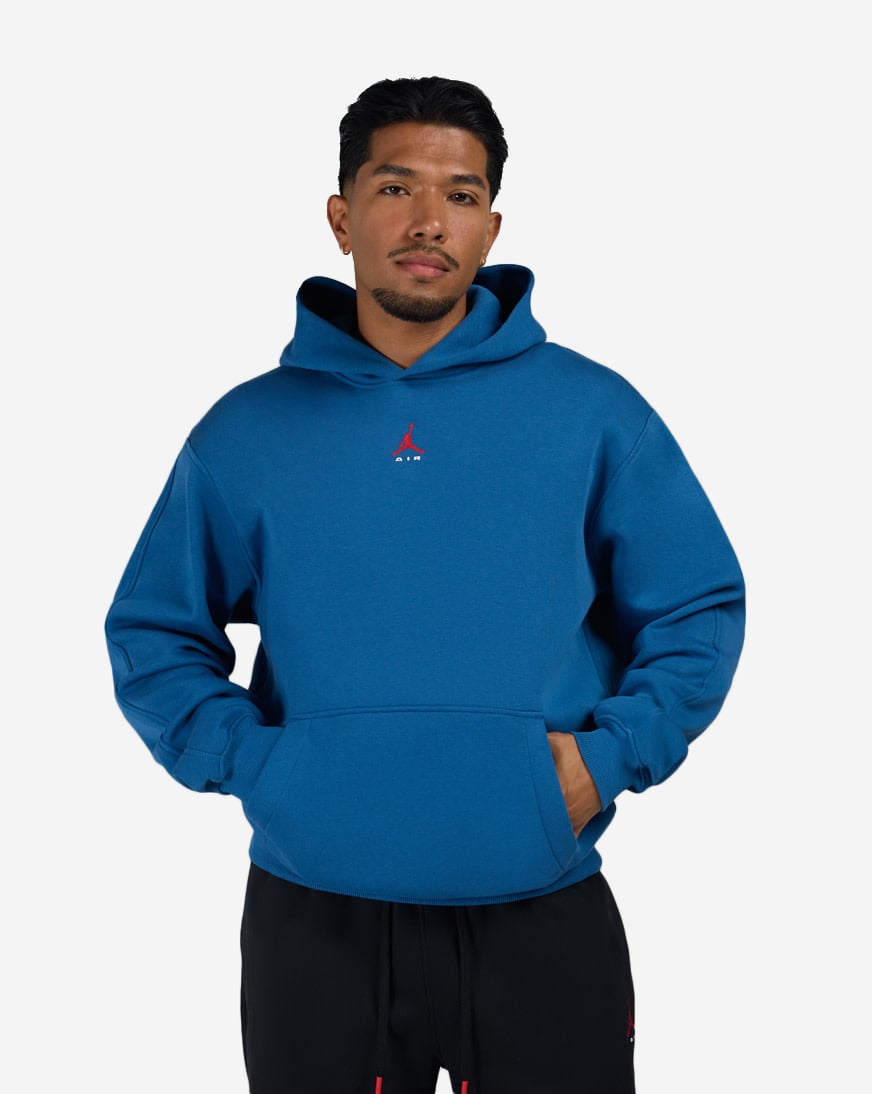 Shop Jordan Brooklyn Statement Pullover Hoodie IU0249-485 blue