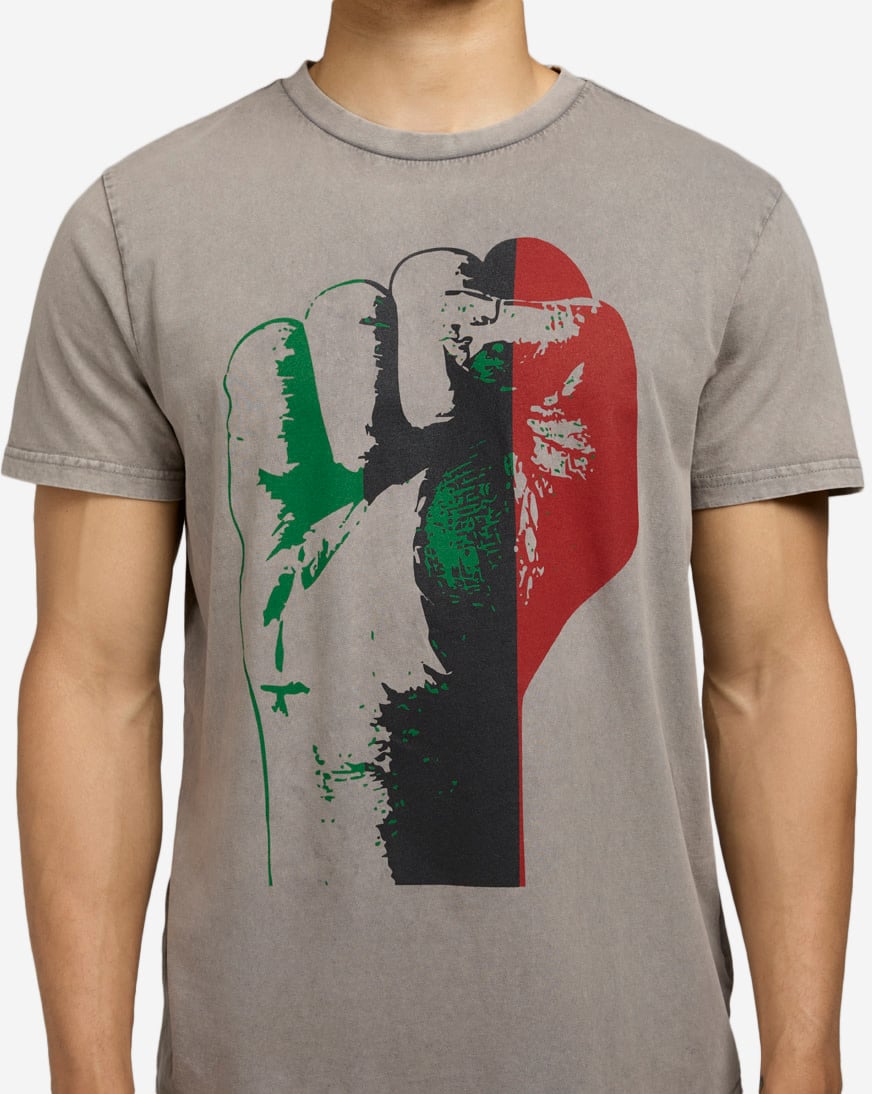 Shop Mister Tee Justice Fist Tee MTUS454A-US-02726 grey | SNIPES USA