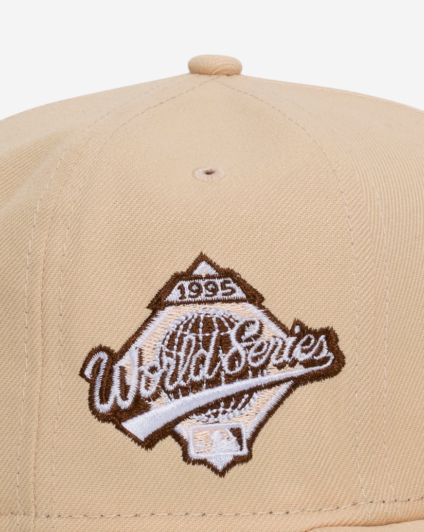 Shop New Era 59Fifty Atlanta Braves Fitted Hat 71015758 cream