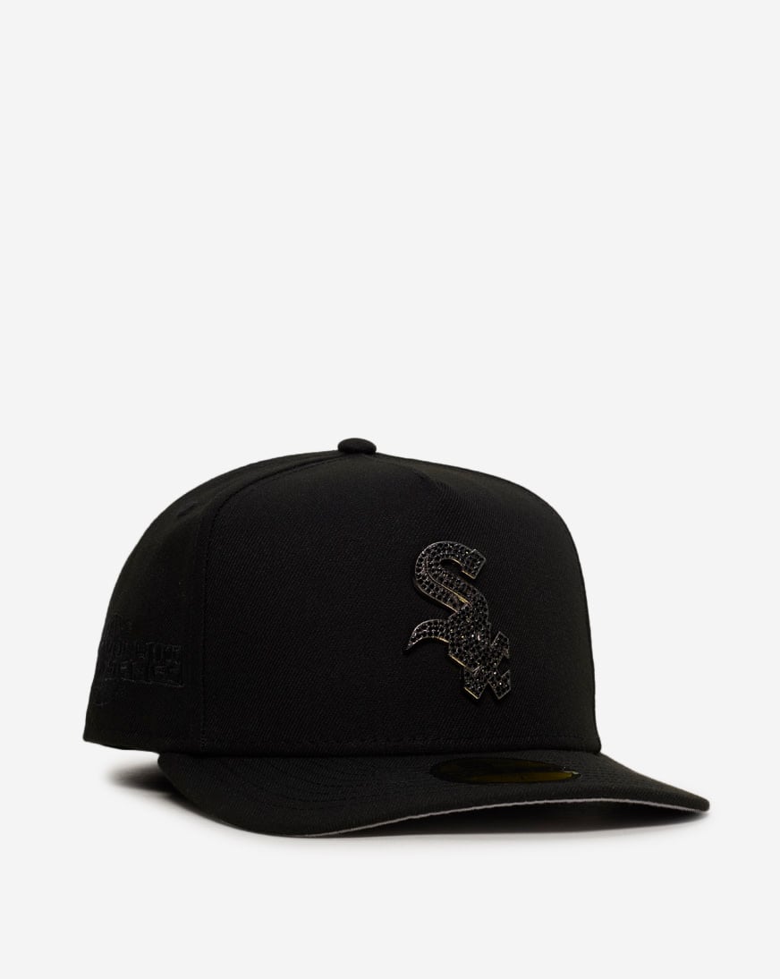 Shop New Era 59Fifty Chicago White Sox Stone Logo Fitted Hat