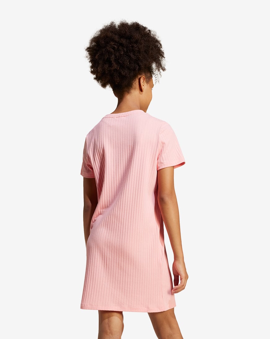 Shop adidas Kids' Ribbed Shirtdress JI5791 pink | SNIPES USA