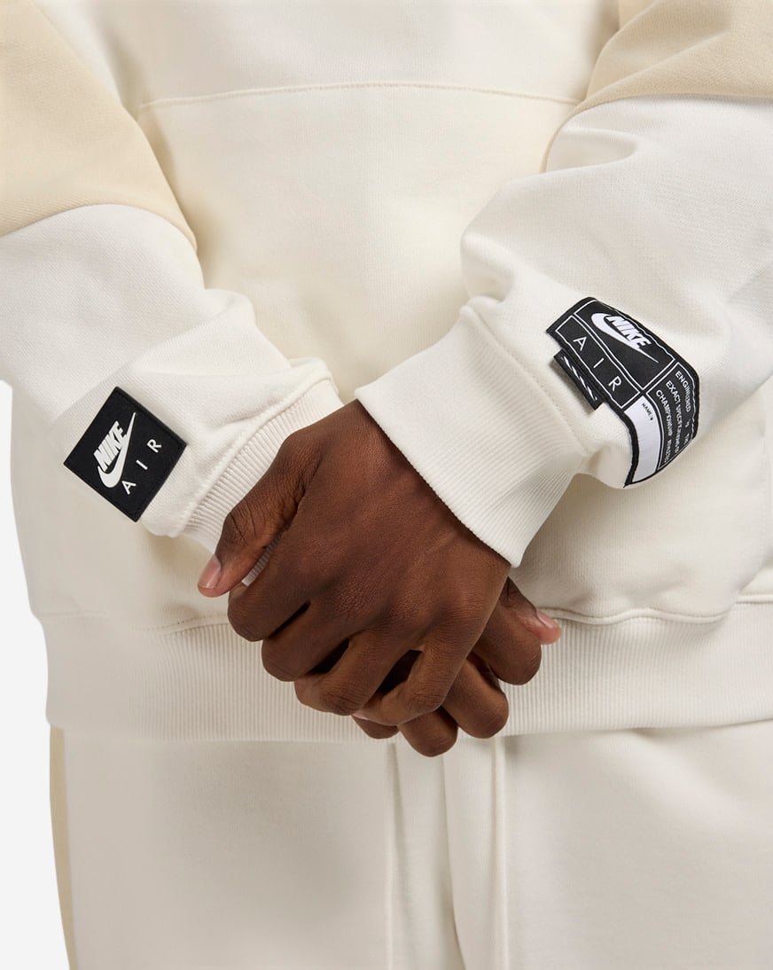 Shop Nike Air Fleece Pullover Hoodie HJ0273-133 white | SNIPES USA
