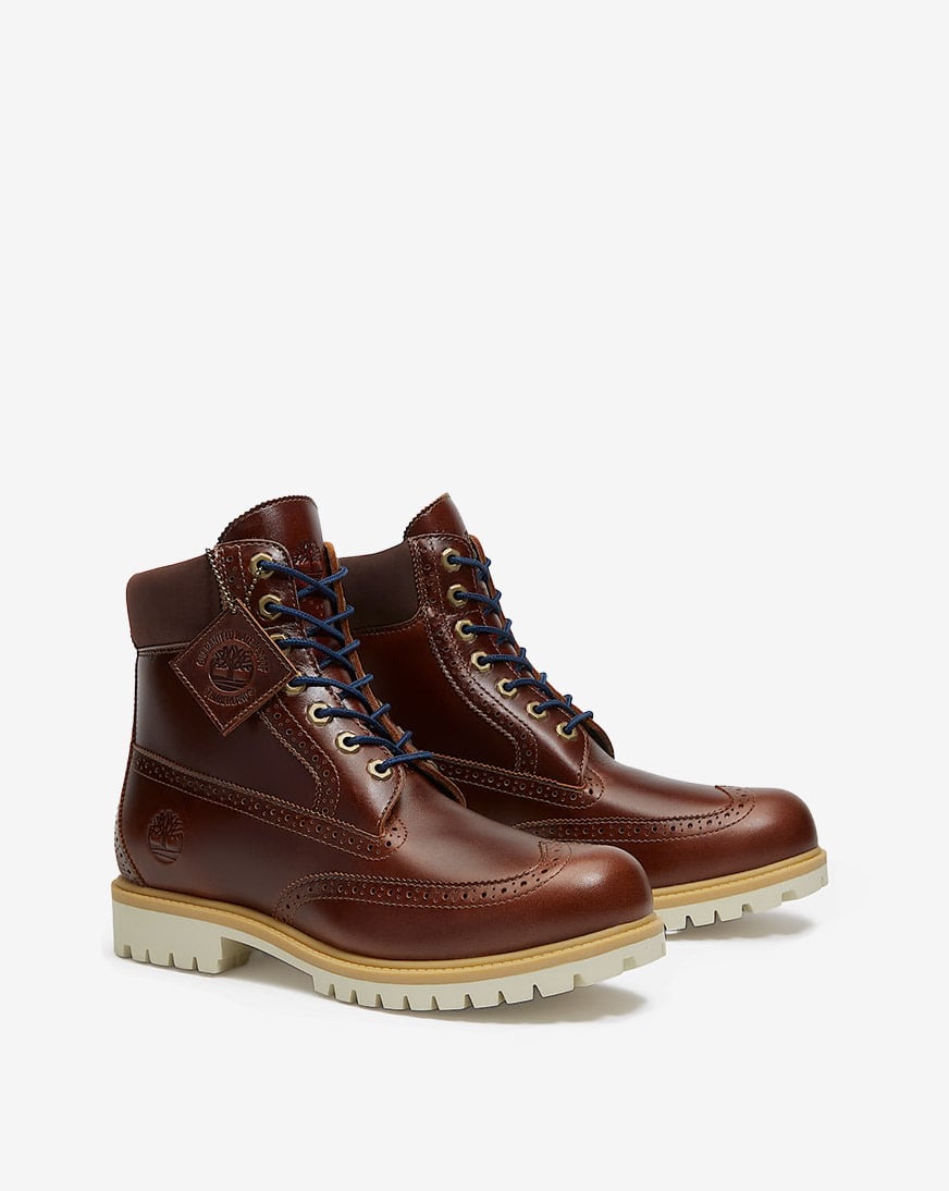 Shop Timberland Heritage 6-Inch Waterproof Boot TB0A2A8VEM4 brown