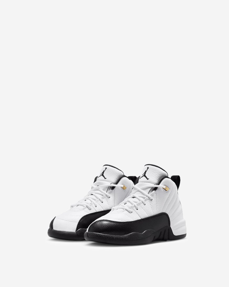 Shop Jordan Little Kids' Air Jordan 12 Retro 151186-117 white
