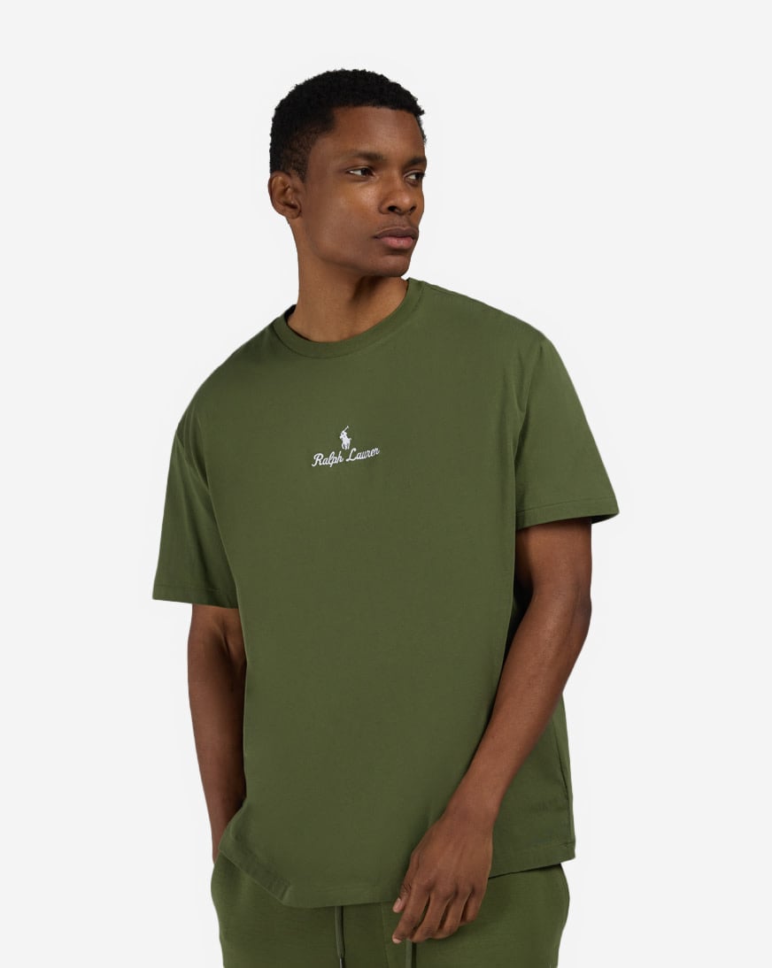 Shop Polo Ralph Lauren Jersey Knit RL Script Graphic T-Shirt