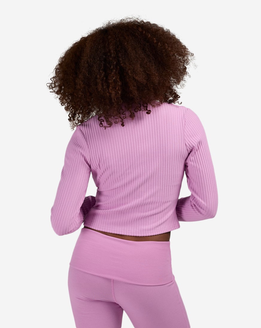 Shop Nike NSW Chill Knit Slim Wide-Ribbed Cardigan IF0234-503 pink