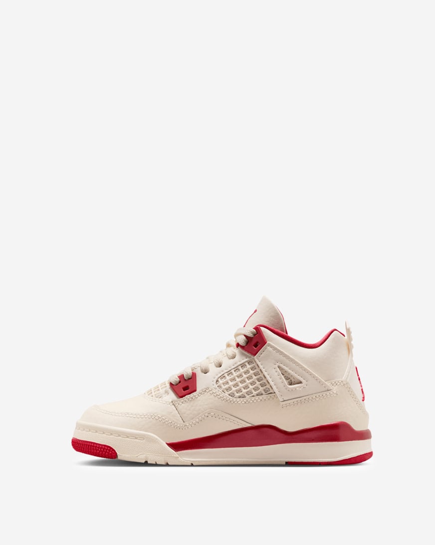 Shop Jordan Little Kids' Air Jordan 4 Retro HV4385-108 white