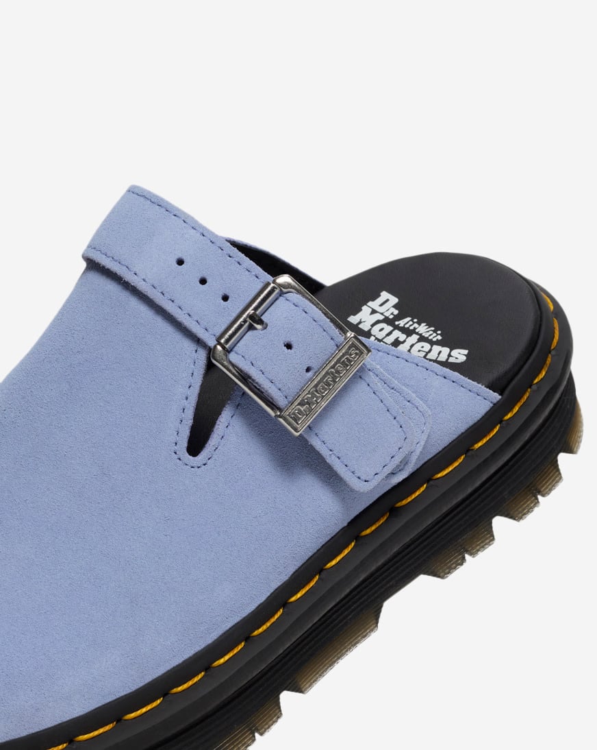 Shop Dr. Martens Zebzag Suede Slingback Platform Mules 31937402