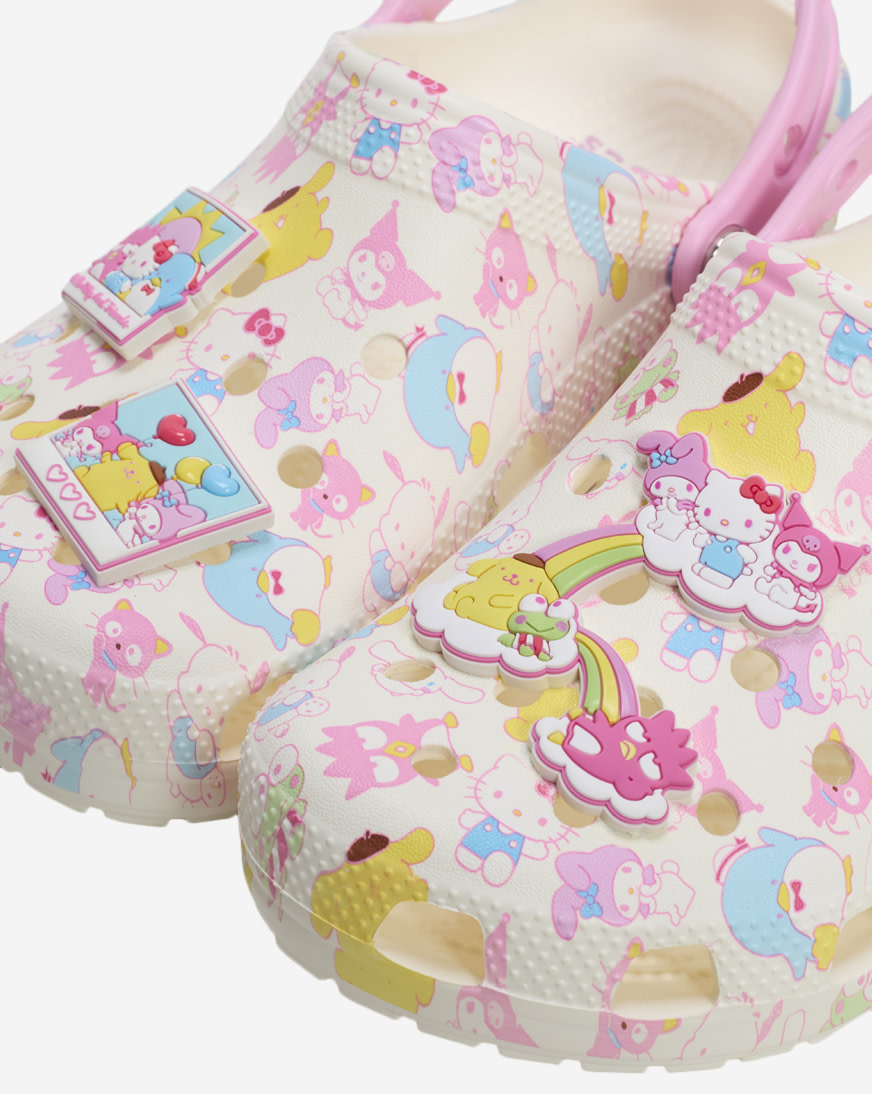 Shop Crocs Grade School Hello Kitty Classic Clog 212685-90HJ pink