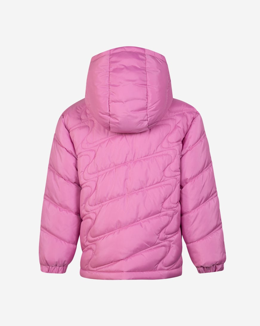 Shop Nike Little Kids' Swoosh Quilt Puffer 36M121-ACG pink