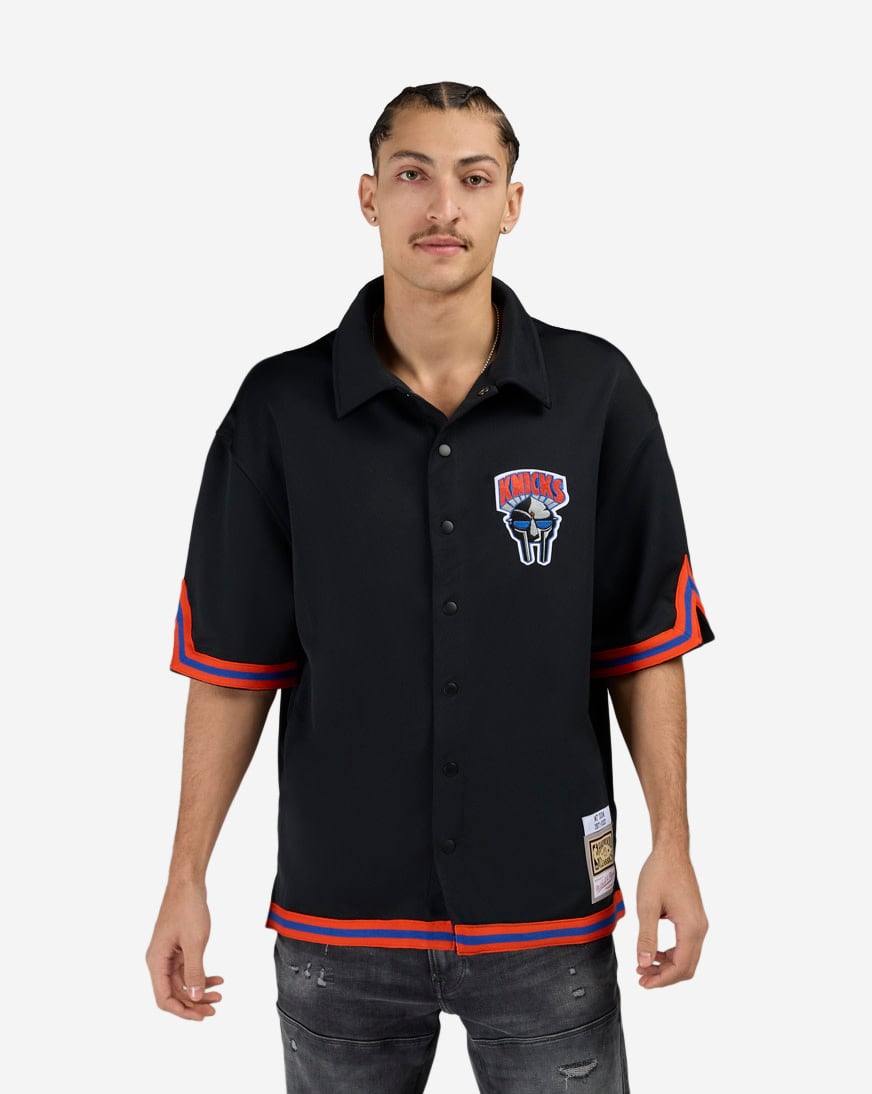 Shop Mitchell Ness Doomsday 2025 Knicks Shooting Shirt TP17163