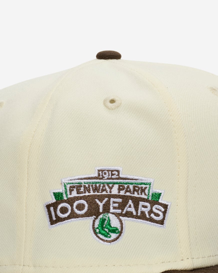 Shop New Era 59Fifty Boston Red Sox Fitted Hat 71076376 cream