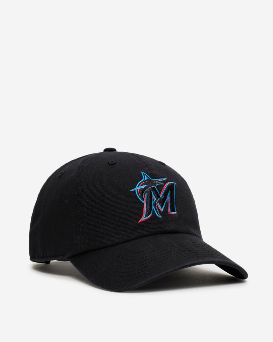 Shop '47 Brand Miami Marlins Dad Cap B-RGW28GWS-BKB black